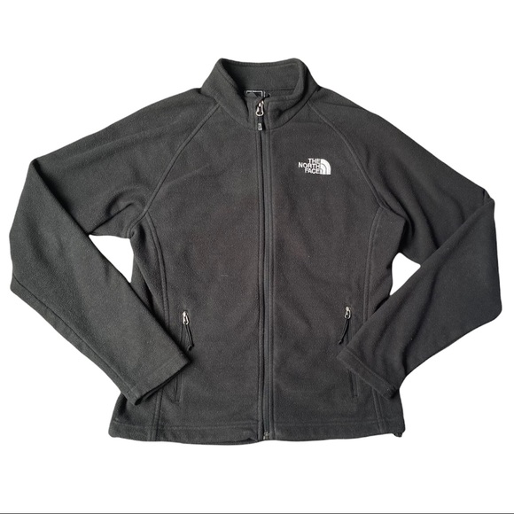 ⛔️Sold⛔️The North Face Black Full Zip Basic Casual Fleece Jacket Sz S - Picture 4 of 9